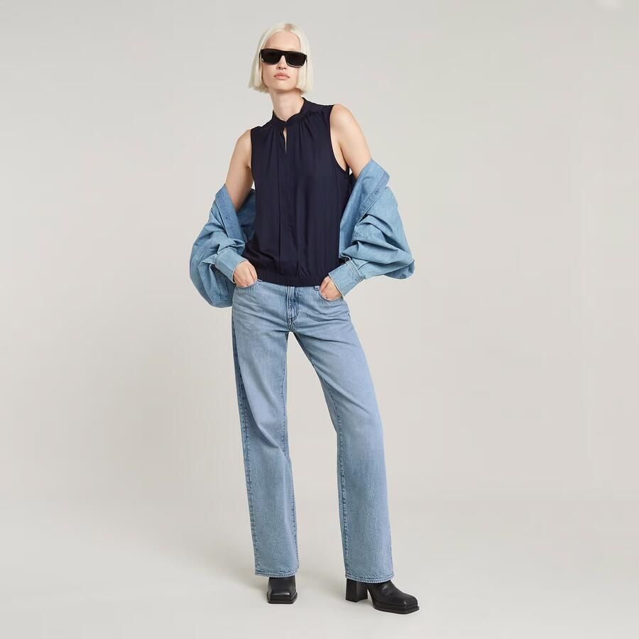 G-Star Raw Top D24453-D923 STAND UP-3873 DARK BLUE - Foto 3