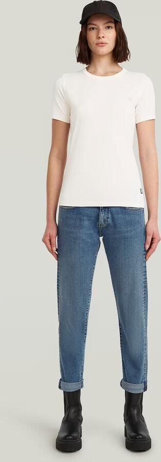 G-Star RAW Statement Chest Logo Optic Slim Top Beige Dames - Foto 6
