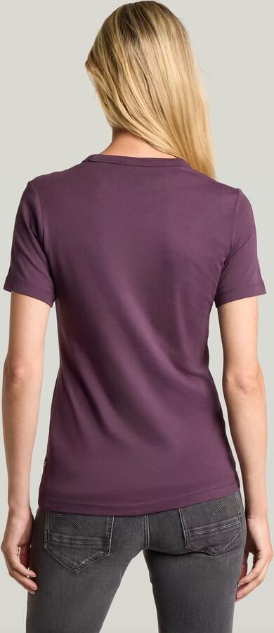 G-Star RAW Statement Optic Chest Logo T-Shirt Paars Dames - Foto 5
