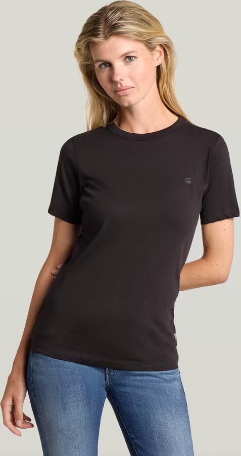 G-Star RAW Statement Optic Chest Logo T-Shirt Zwart Dames