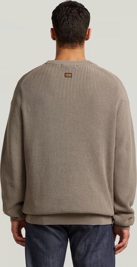 G-Star RAW Stencil Loose Graphic Gebreide Trui Beige Heren - Foto 5