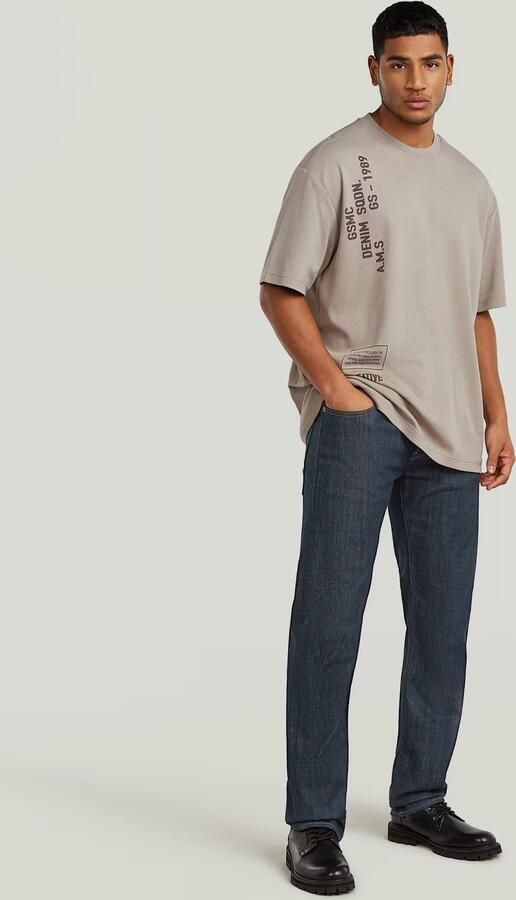 G-Star RAW Stencil Relaxed T-Shirt Beige Heren - Foto 8