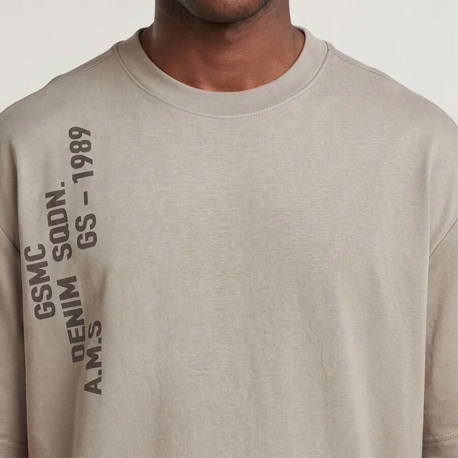 G-Star RAW Stencil Relaxed T-Shirt Beige Heren - Foto 5