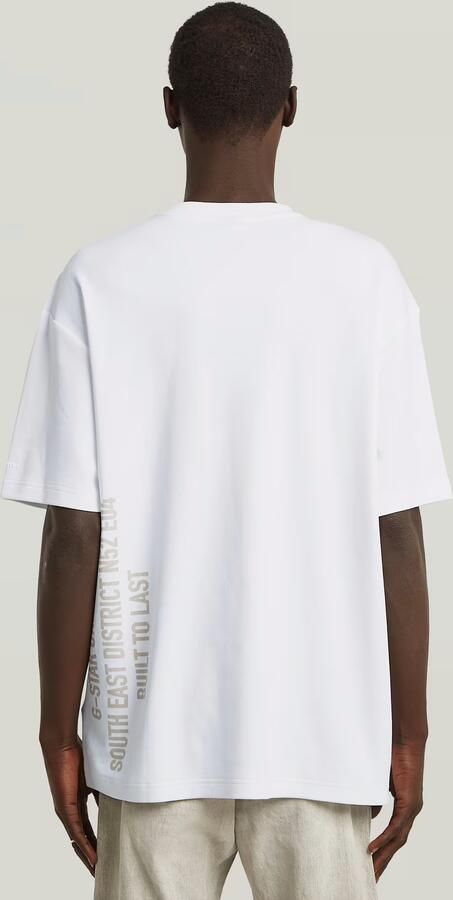 G-Star RAW Stencil Relaxed T-Shirt Wit Heren - Foto 5