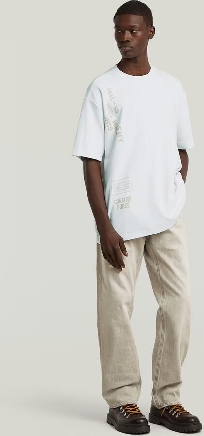 G-Star RAW Stencil Relaxed T-Shirt Wit Heren - Foto 6