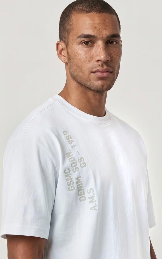 G-Star RAW Stencil Relaxed T-Shirt Wit Heren - Foto 5