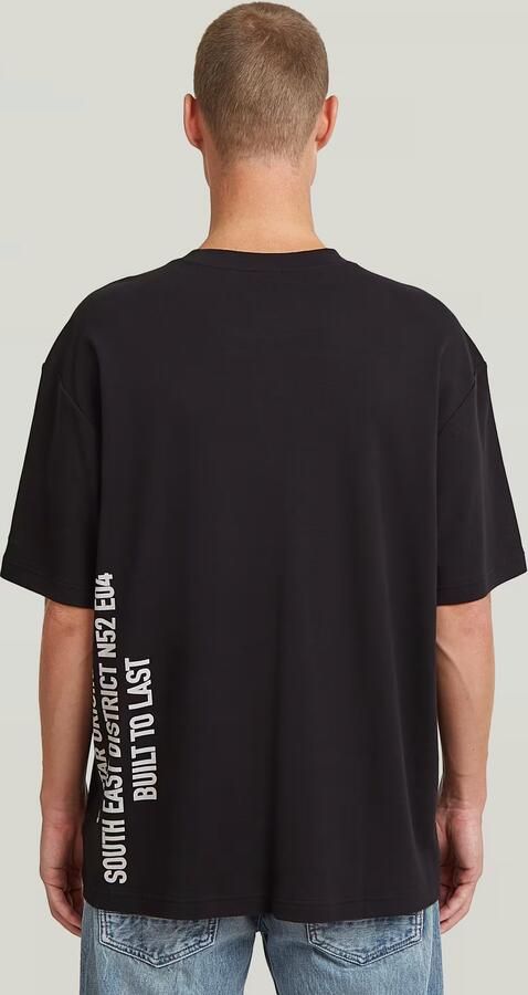 G-Star RAW Stencil Relaxed T-Shirt Zwart Heren