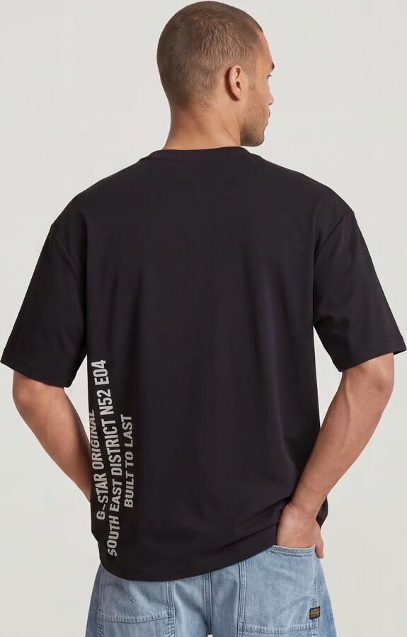 G-Star RAW Stencil Relaxed T-Shirt Zwart Heren - Foto 6