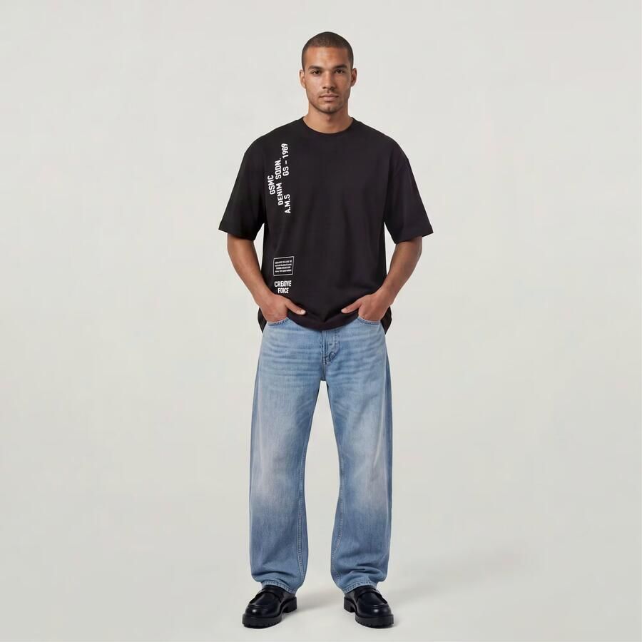 G-Star RAW Stencil Relaxed T-Shirt Zwart Heren - Foto 3