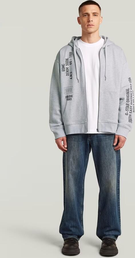 G-Star RAW Stencil Relaxed Zip Hoodie Meerkleurig Heren - Foto 6