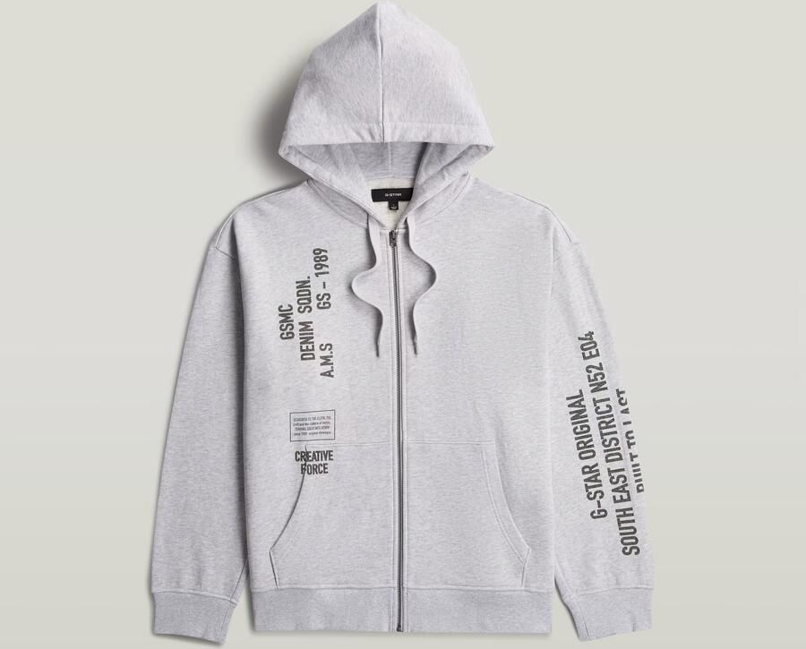 G-Star RAW Stencil Relaxed Zip Hoodie Meerkleurig Heren - Foto 3