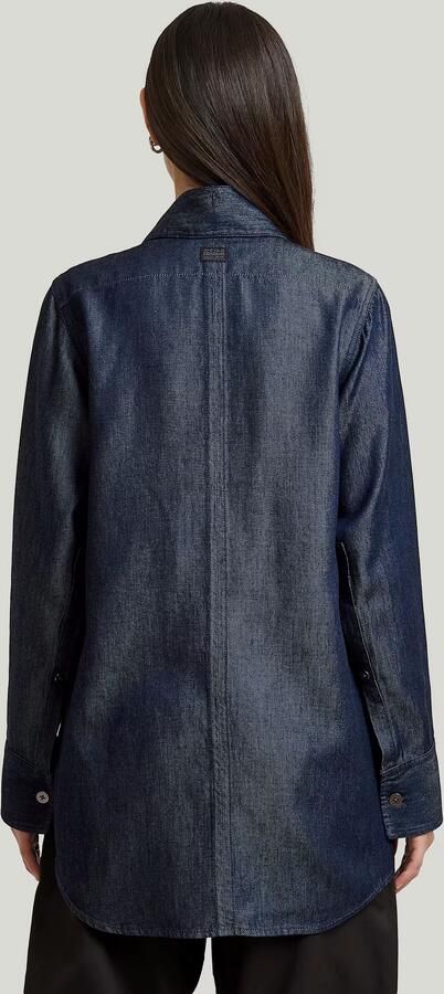G-Star RAW Step Hem Pocket Overhemd Donkerblauw Dames - Foto 5