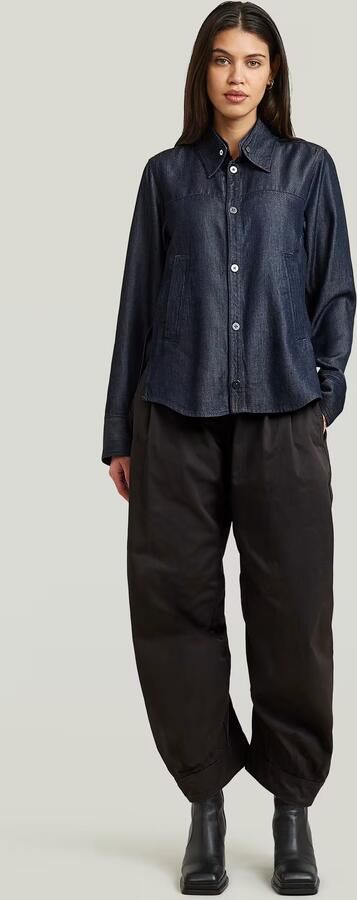 G-Star RAW Step Hem Pocket Overhemd Donkerblauw Dames - Foto 6