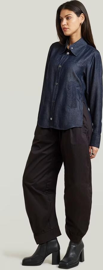 G-Star RAW Step Hem Pocket Overhemd Donkerblauw Dames - Foto 7