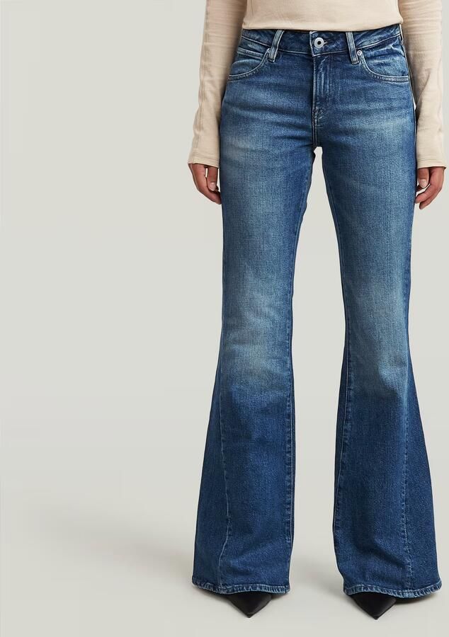 G-Star RAW Stevey Flare Jeans Midden blauw Dames - Foto 4
