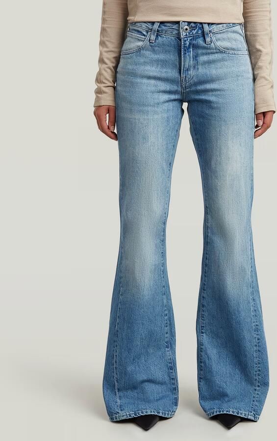 G-Star RAW Stevey Flare Jeans Midden blauw Dames - Foto 5