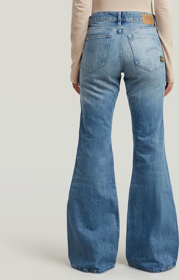 G-Star RAW Stevey Flare Jeans Midden blauw Dames - Foto 4