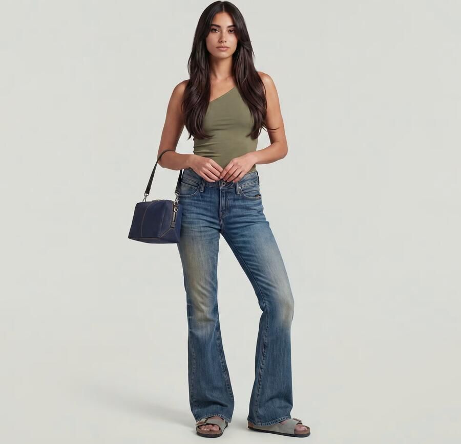 G-Star RAW Stevey Flare Jeans Donkerblauw Dames - Foto 5