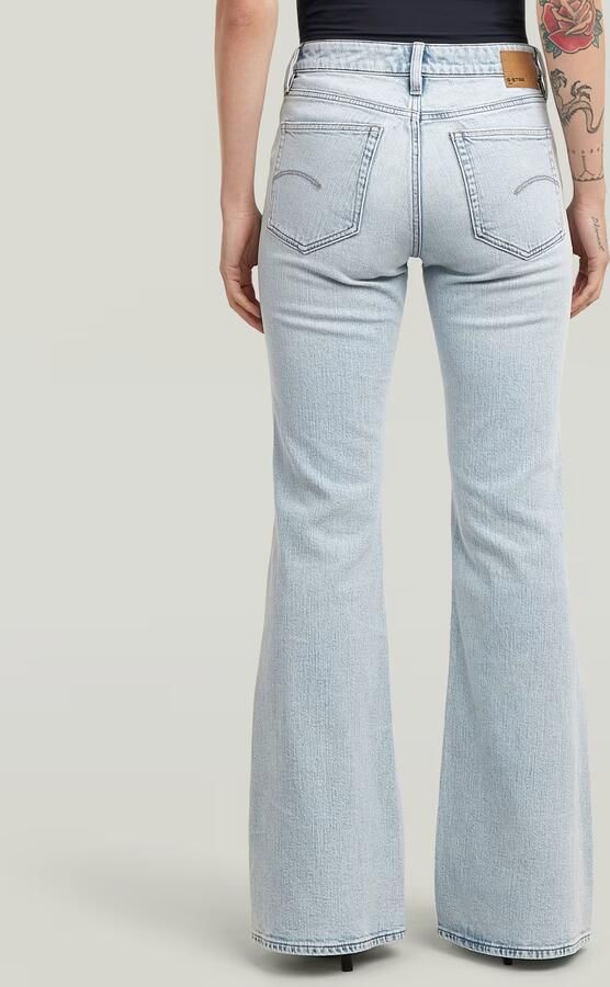 G-Star RAW Stevey Flare Jeans Lichtblauw Dames - Foto 7