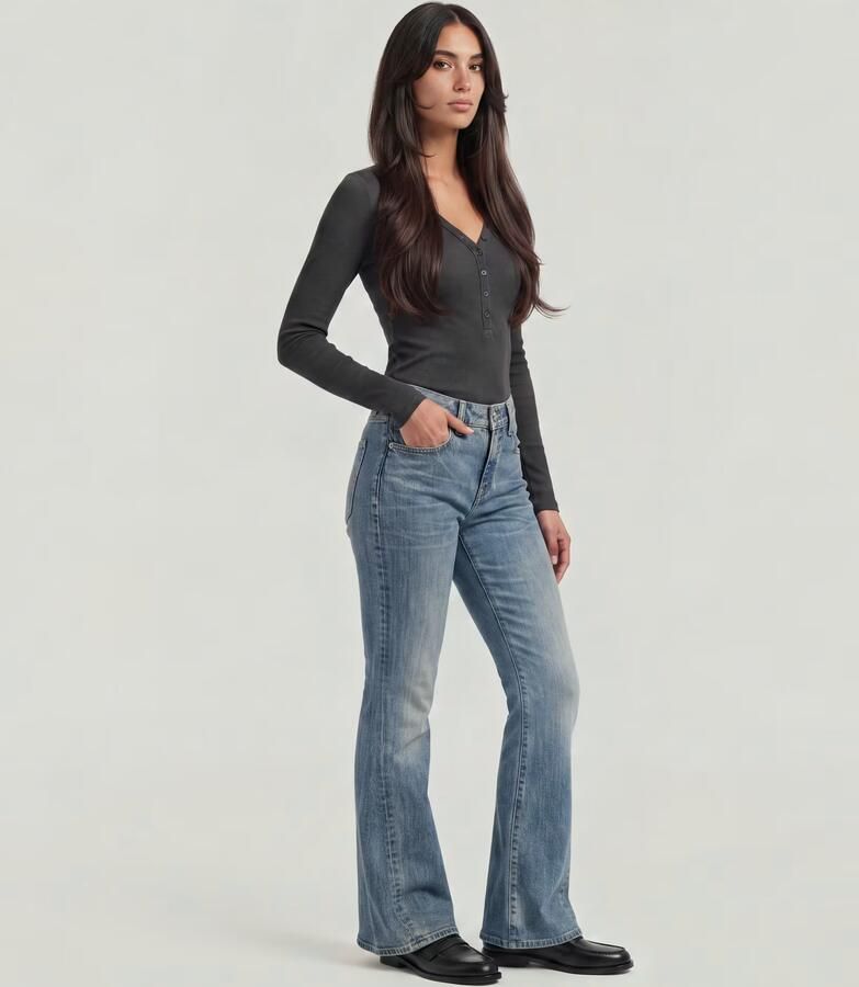 G-Star RAW Stevey Flare Jeans Lichtblauw Dames - Foto 5