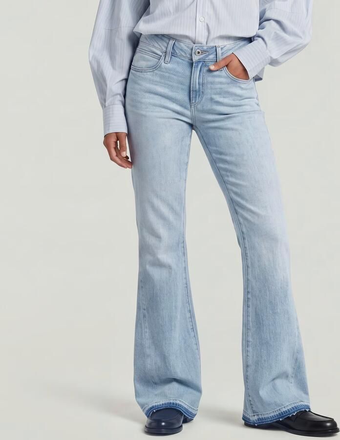 G-Star RAW Stevey Flare Jeans Midden blauw Dames - Foto 5