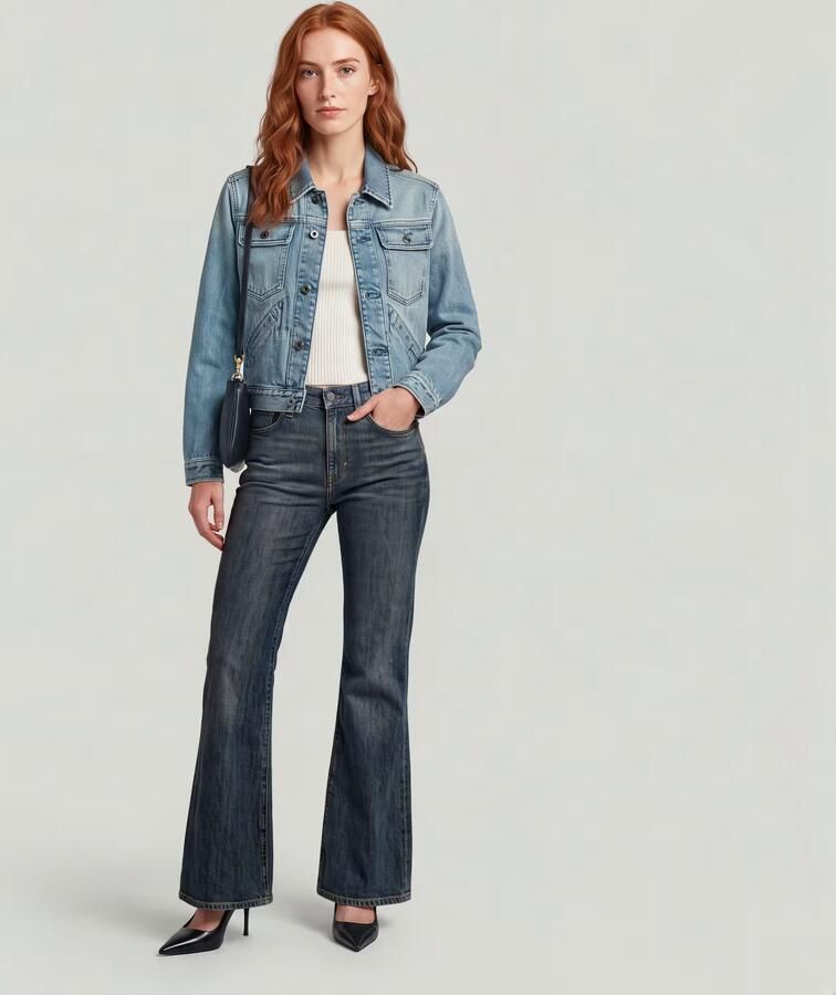 G-Star RAW Stevey Flare Neo Raw Jeans Donkerblauw Dames - Foto 4