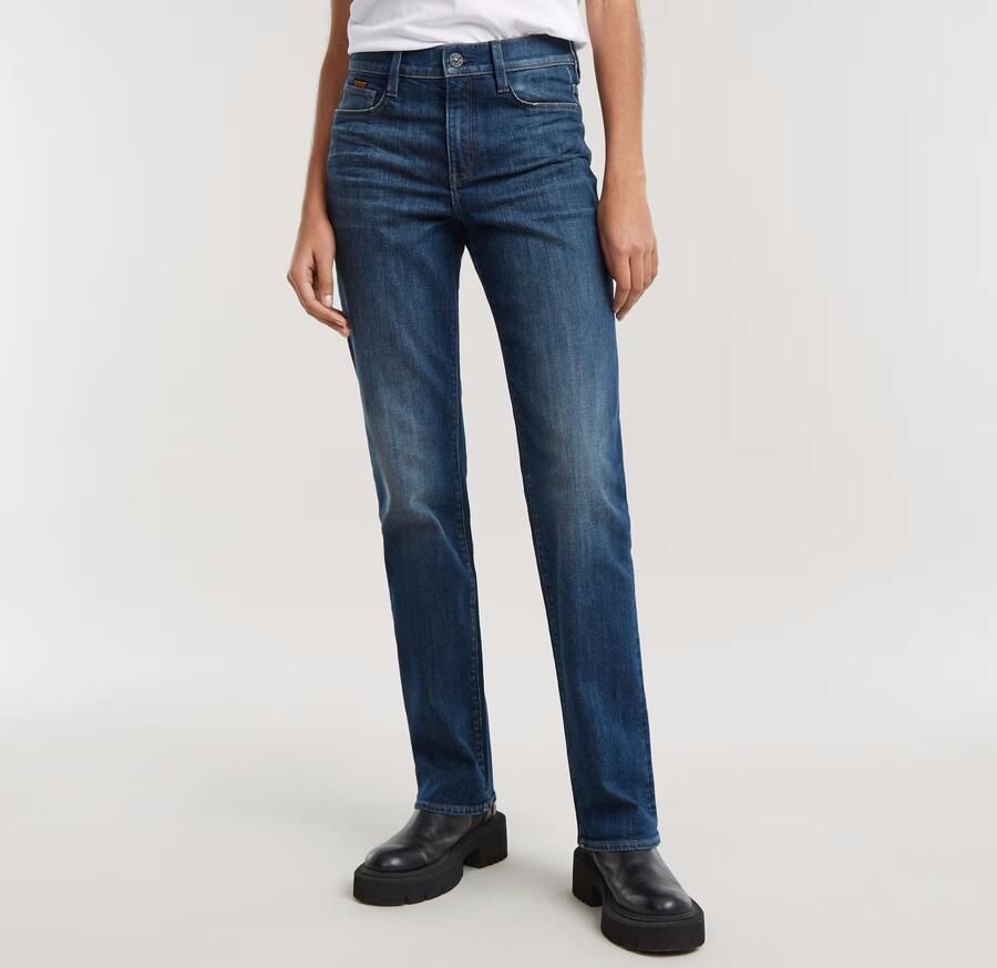 G-Star RAW Strace Straight Jeans Donkerblauw Dames - Foto 7