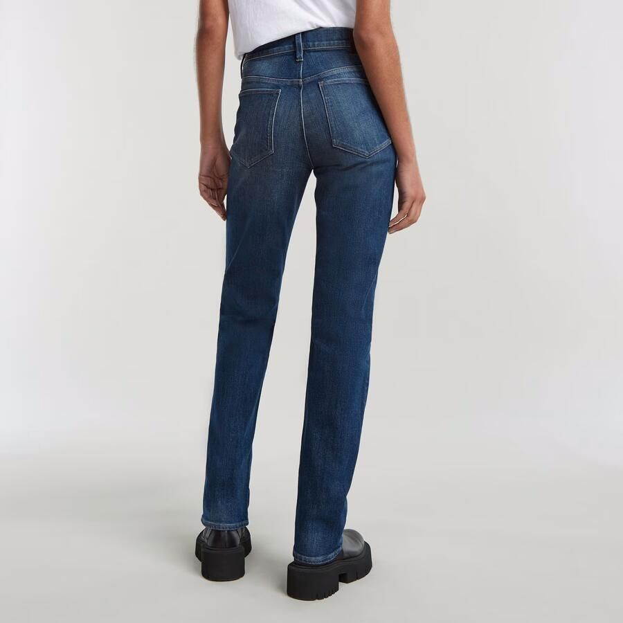 G-Star RAW Strace Straight Jeans Donkerblauw Dames