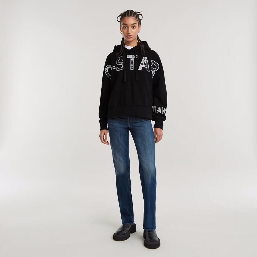 G-Star RAW Strace Straight Jeans Donkerblauw Dames - Foto 2