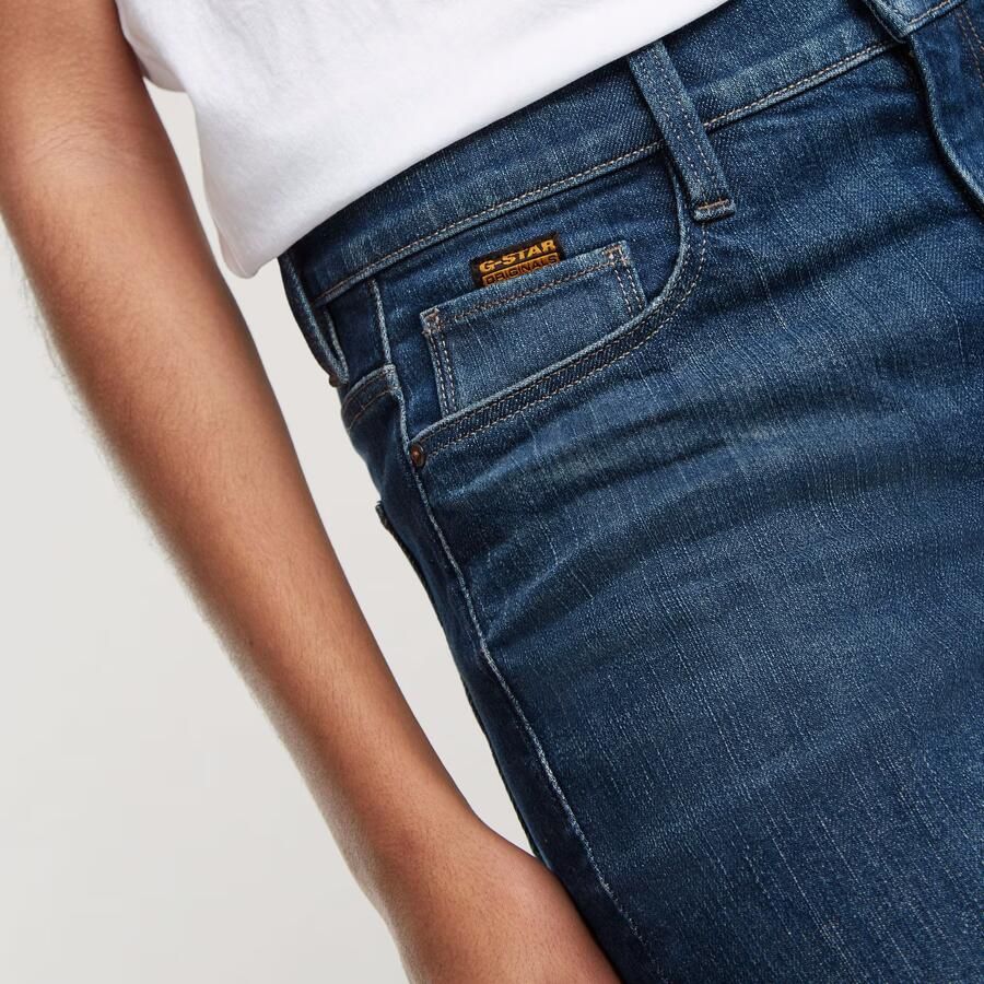 G-Star RAW Strace Straight Jeans Donkerblauw Dames - Foto 3