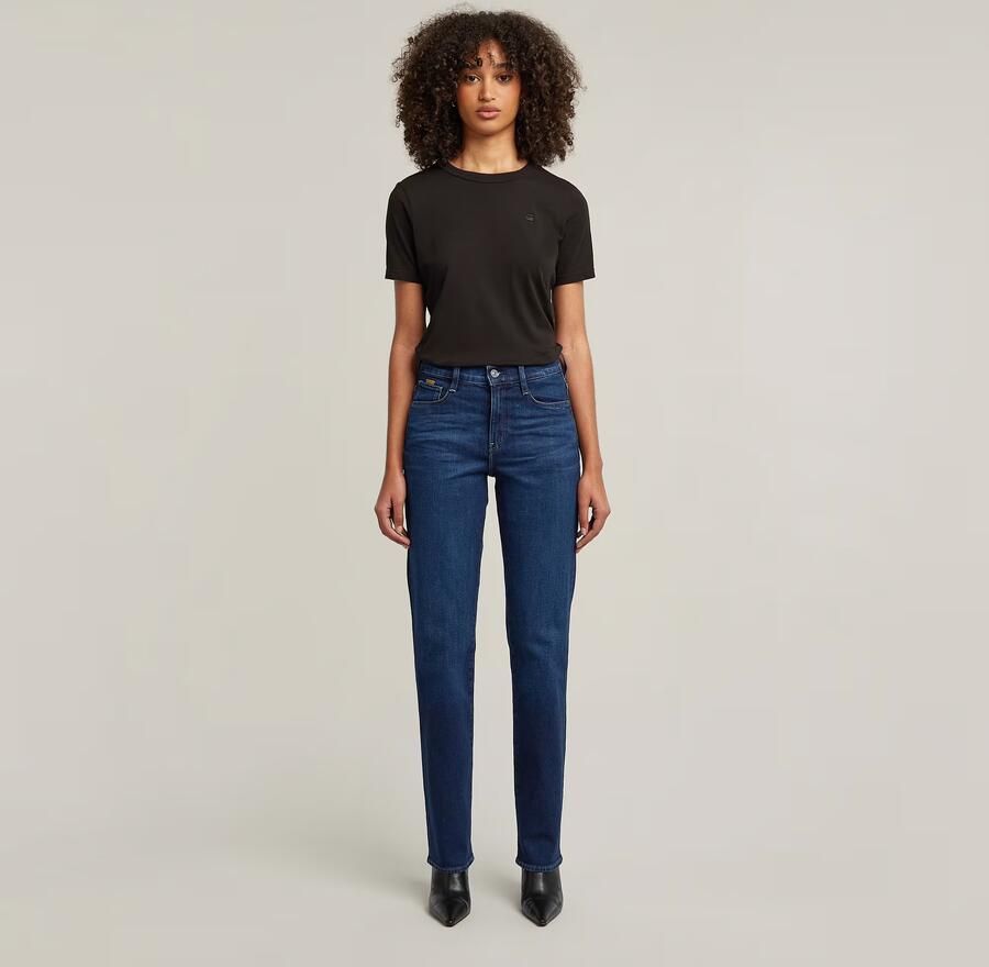 G-Star RAW Strace Straight Jeans Donkerblauw Dames - Foto 11
