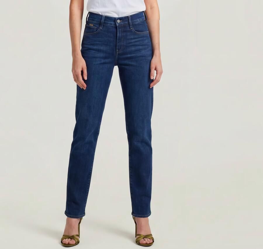 G-Star RAW Strace Straight Jeans Donkerblauw Dames - Foto 12
