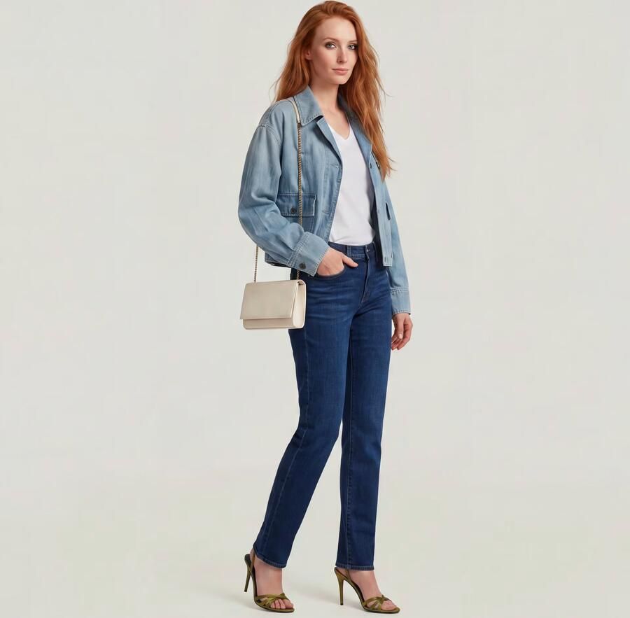 G-Star RAW Strace Straight Jeans Donkerblauw Dames - Foto 11