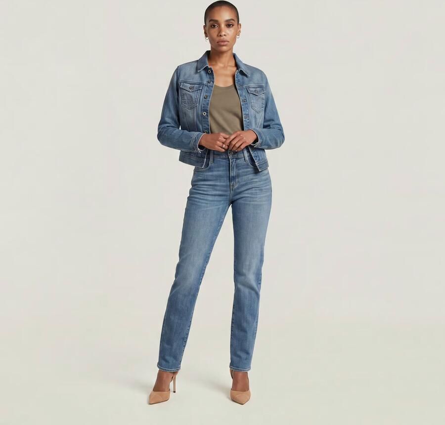 G-Star RAW Strace Straight Jeans Lichtblauw Dames - Foto 11