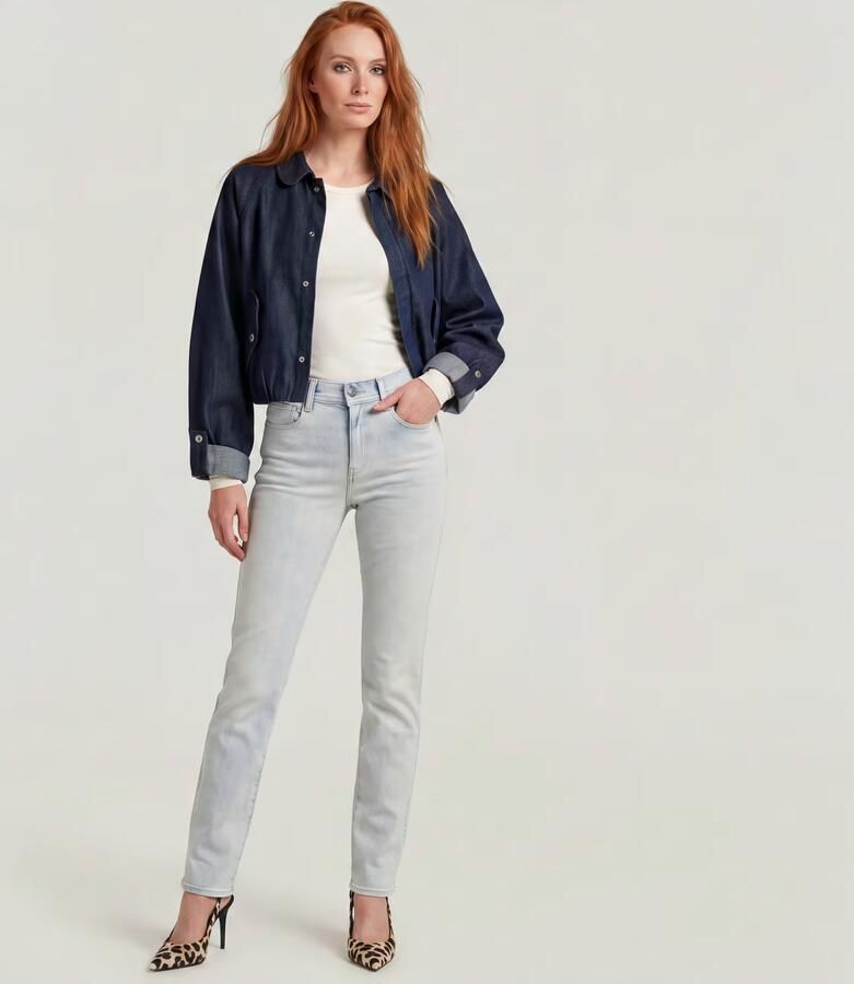 G-Star RAW Strace Straight Jeans Lichtblauw Dames - Foto 6