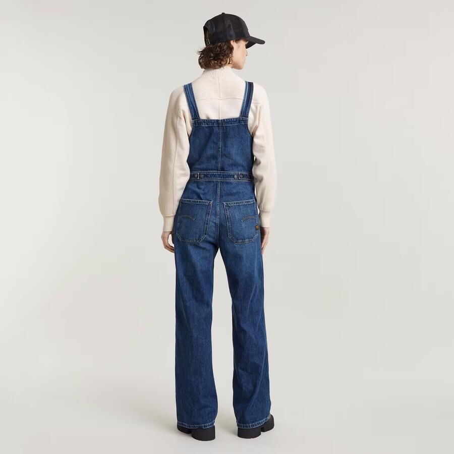 G-Star Raw Straight fit tuinbroek met borstzakken model 'Dungaree' - Foto 2