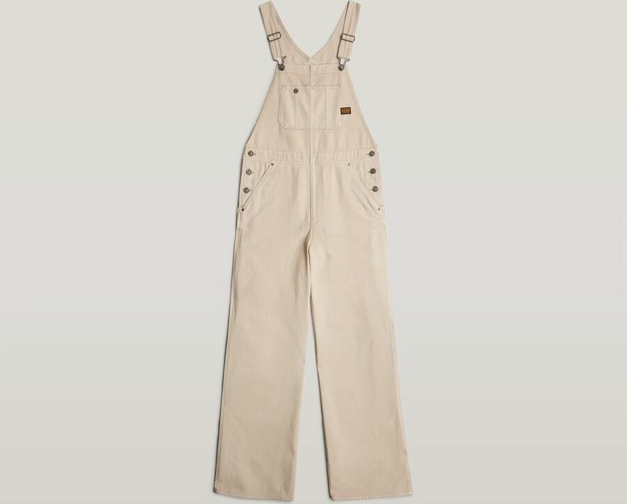 G-Star RAW Straight Tuinbroek Beige Dames - Foto 4