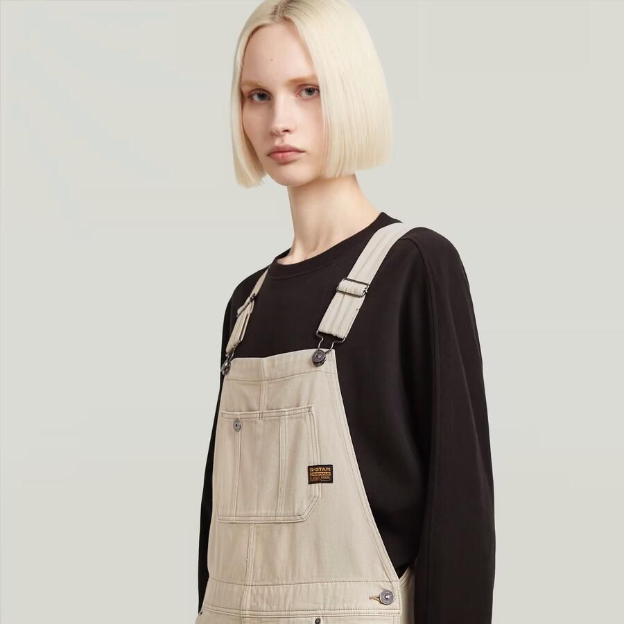 G-Star RAW Straight Tuinbroek Beige Dames - Foto 2