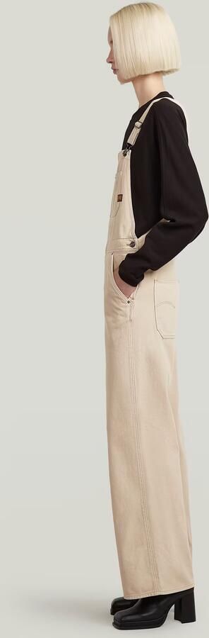 G-Star RAW Straight Tuinbroek Beige Dames - Foto 6