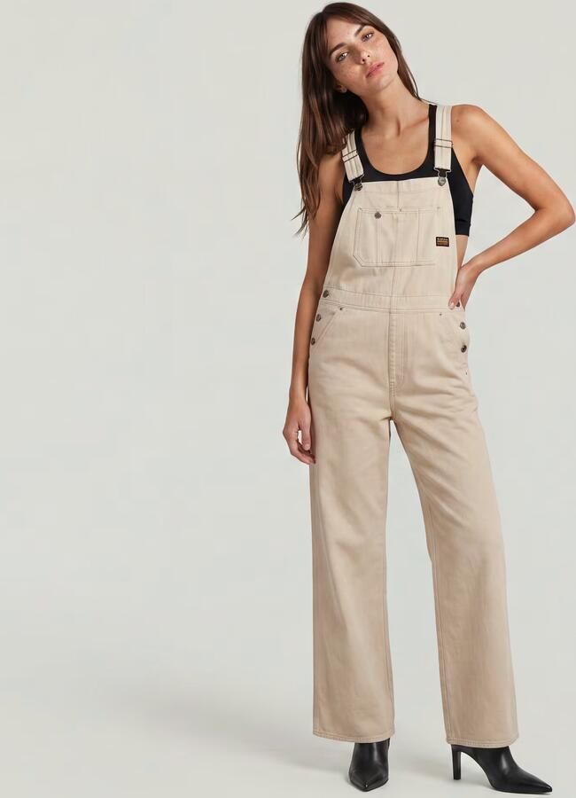 G-Star RAW Straight Tuinbroek Beige Dames - Foto 5