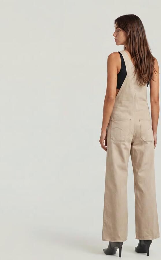 G-Star RAW Straight Tuinbroek Beige Dames - Foto 6