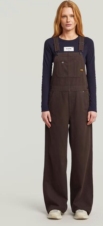 G-Star RAW Straight Tuinbroek Bruin Dames