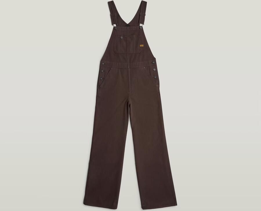 G-Star RAW Straight Tuinbroek Bruin Dames - Foto 4