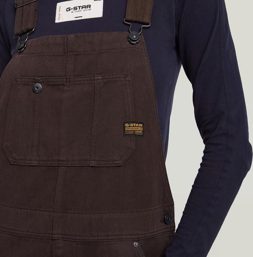 G-Star RAW Straight Tuinbroek Bruin Dames - Foto 3