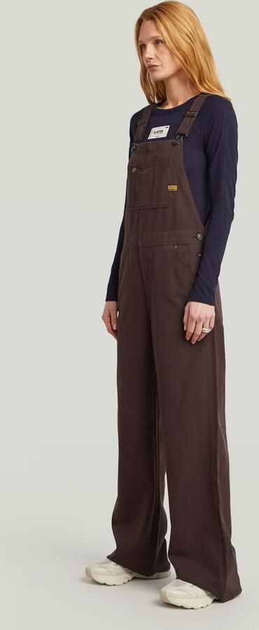 G-Star RAW Straight Tuinbroek Bruin Dames - Foto 7