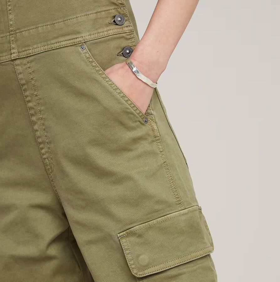 G-Star RAW Straight Tuinbroek Groen Dames - Foto 5