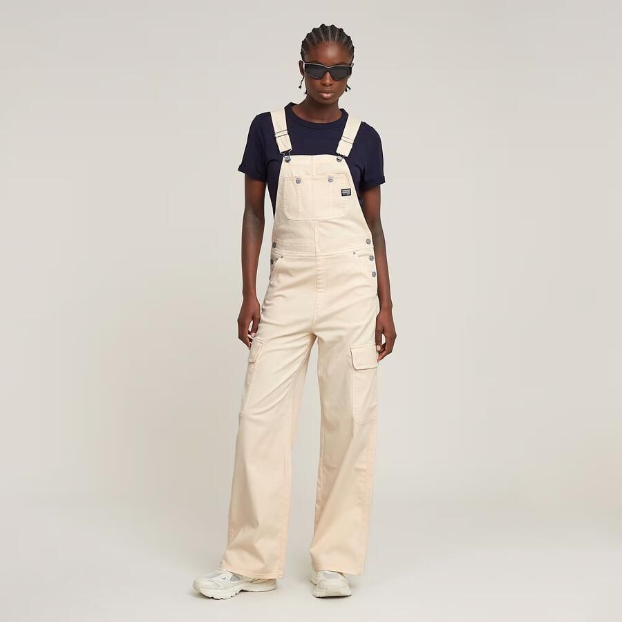 G-Star RAW Straight Tuinbroek Roze Dames
