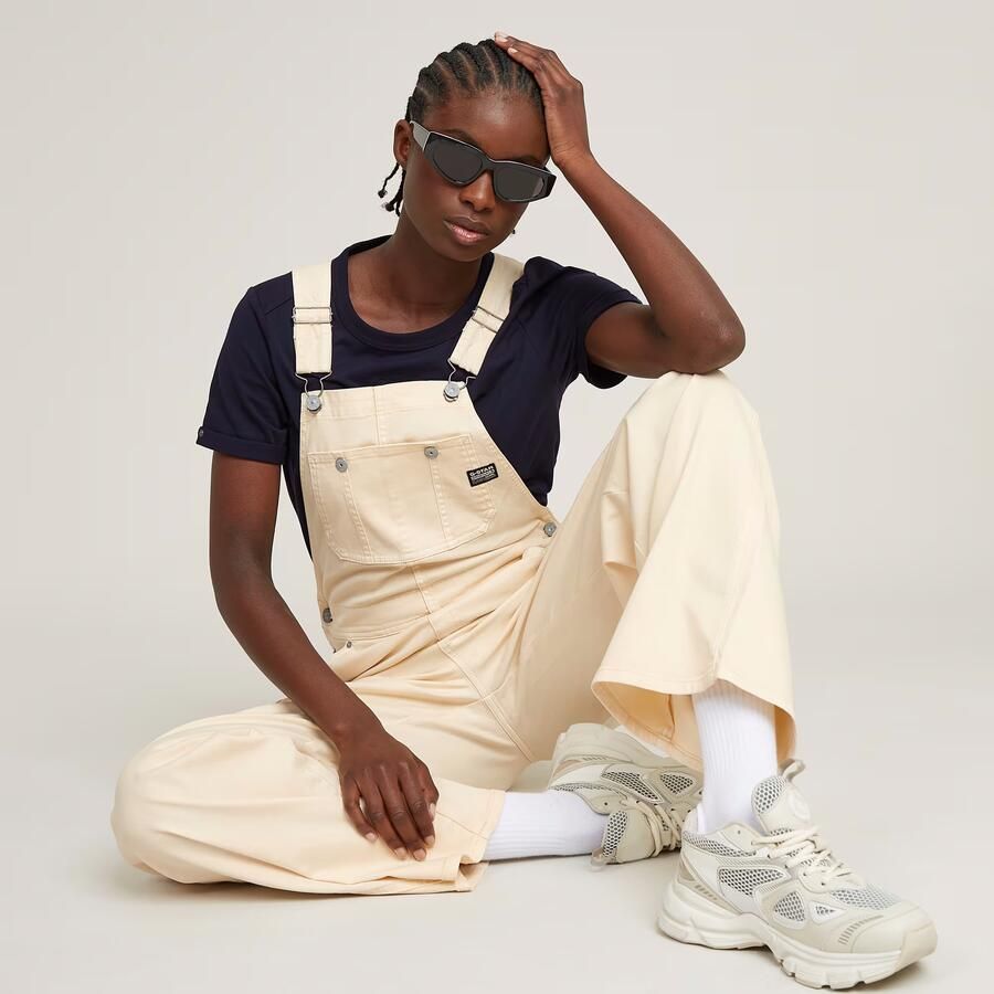 G-Star RAW Straight Tuinbroek Roze Dames - Foto 5