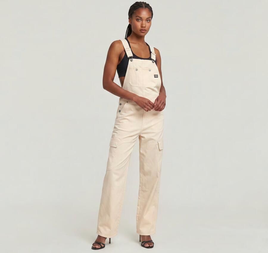G-Star RAW Straight Tuinbroek Roze Dames - Foto 5