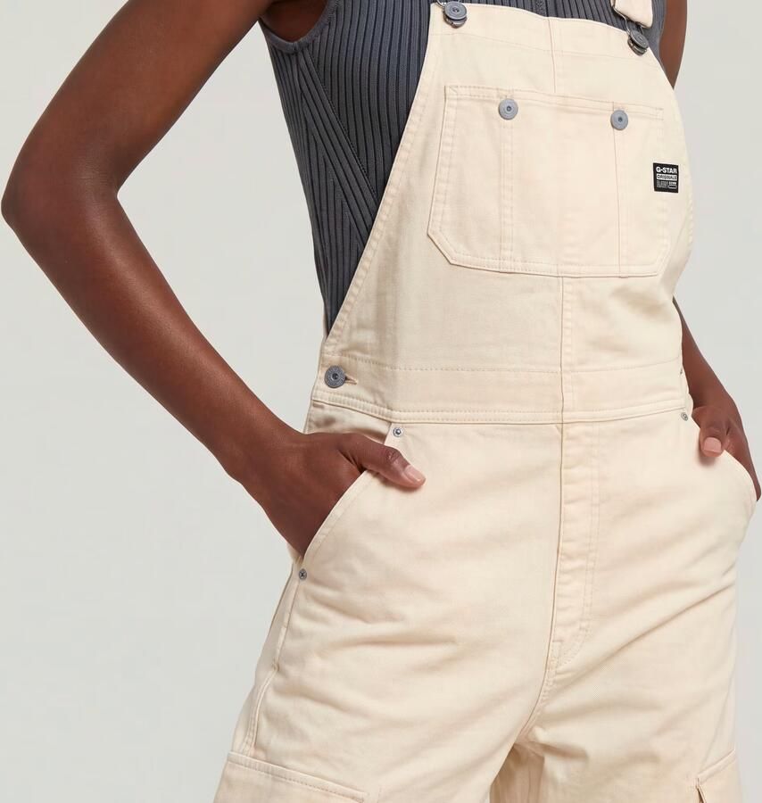 G-Star RAW Straight Tuinbroek Roze Dames - Foto 4
